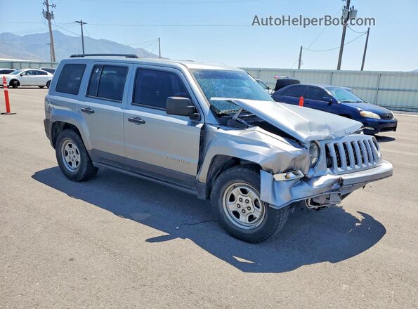1C4NJPBA0GD763897 2016 JEEP PATRIOT Серебряный Передняя правая четверть