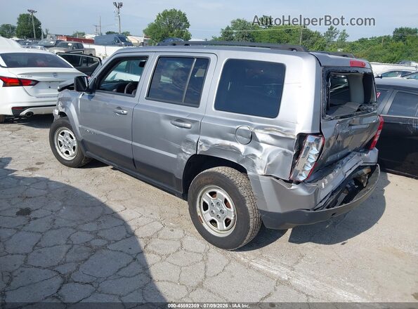 1C4NJPBA1GD642683 2016 JEEP PATRIOT Silver Rear left