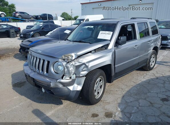 1C4NJPBA1GD642683 2016 JEEP PATRIOT Silver Front left