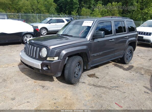 1C4NJPBA2GD589508 2016 JEEP PATRIOT Gray Передня ліва чверть
