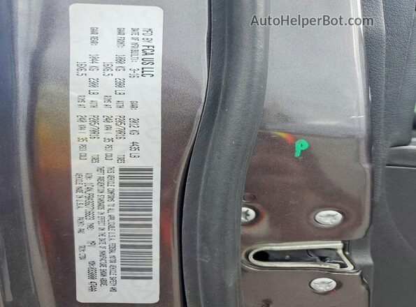 1C4NJPBA3GD716623 2016 JEEP PATRIOT Gray 360 interior view