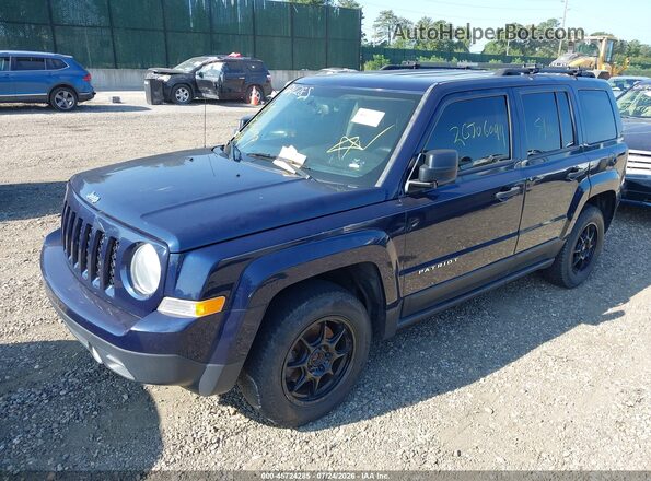 1C4NJPBA6HD102425 2017 JEEP PATRIOT Синий Передняя левая четверть