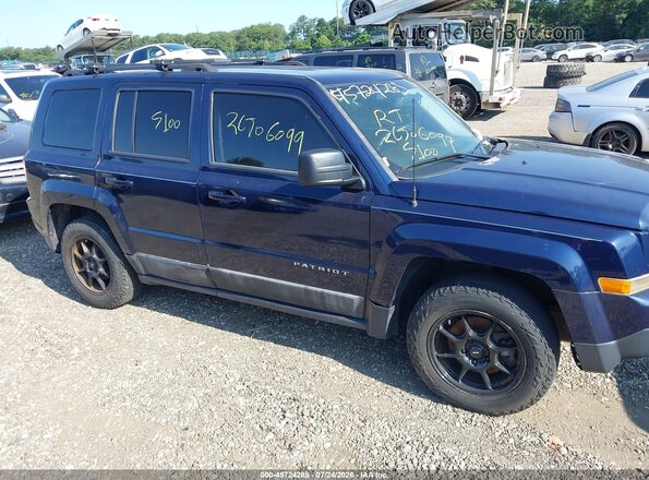 1C4NJPBA6HD102425 2017 JEEP PATRIOT Синий Вид спереди