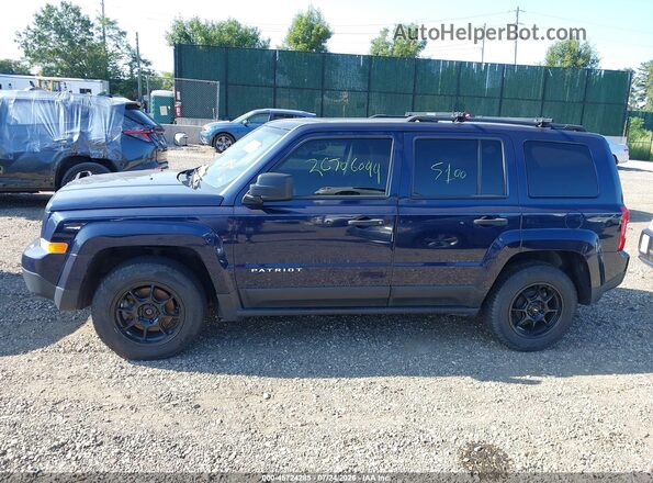 1C4NJPBA6HD102425 2017 JEEP PATRIOT Синий Вид задней части салона