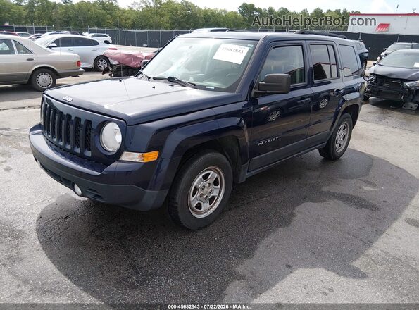 1C4NJPBA9GD669730 2016 JEEP PATRIOT Blue Передня ліва чверть