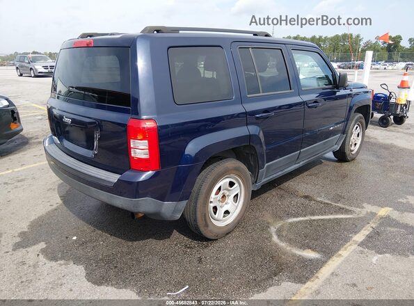 1C4NJPBA9GD669730 2016 JEEP PATRIOT Blue Задня права чверть