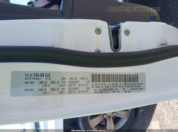 1C4NJPBA9GD738352 2016 JEEP PATRIOT White Vista del compartimento del motor