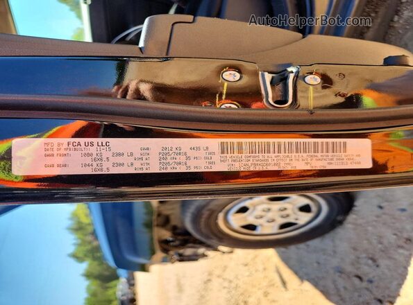 1C4NJPBAXGD601002 2016 JEEP PATRIOT Black VIN კოდის სტიკერის ხედი
