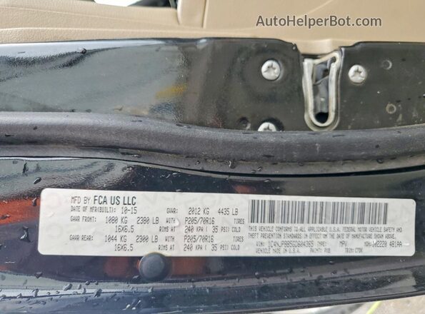 1C4NJPBB5GD604365 2016 JEEP PATRIOT Black ძრავის განყოფილების ხედი