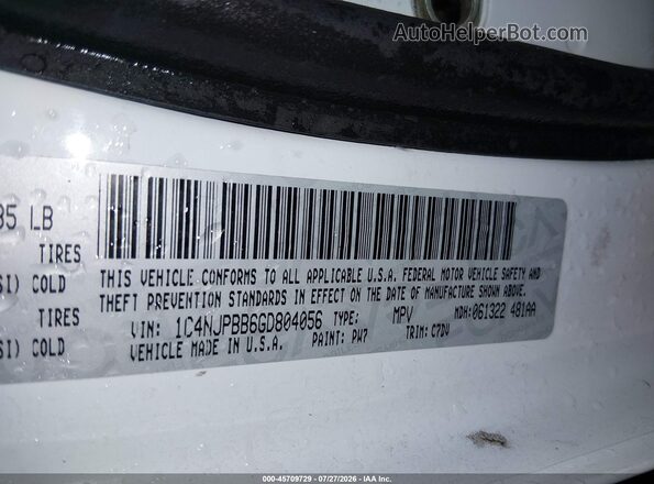 1C4NJPBB6GD804056 2016 JEEP PATRIOT White Շարժիչի բաժամունքի տեսք