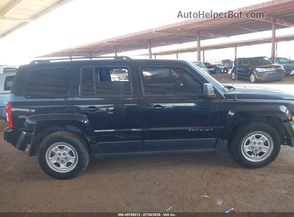 1C4NJPBB6HD157675 2017 JEEP PATRIOT Black Widok wnętrza z tyłu