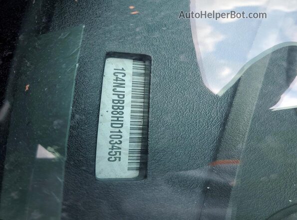 1C4NJPBB8HD103455 2017 JEEP PATRIOT Синий Вид наклейки с VIN-кодом