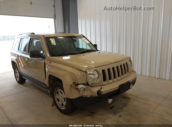1C4NJPBB9GD760540 2016 JEEP PATRIOT Brown Front view