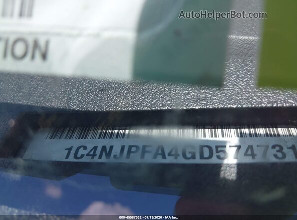 1C4NJPFA4GD574731 2016 JEEP PATRIOT Dark Blue Widok komory silnika