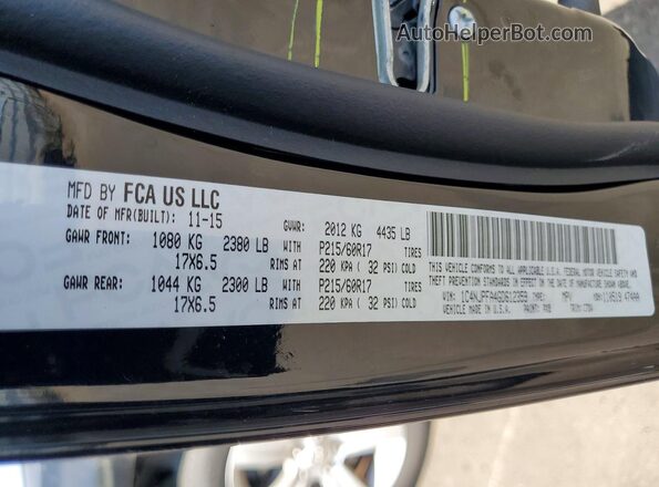 1C4NJPFA4GD612359 2016 JEEP PATRIOT Black Вид наклейки з VIN-кодом
