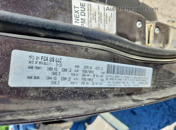 1C4NJRBB0GD714266 2016 JEEP PATRIOT Black Vista interior de 360 grados