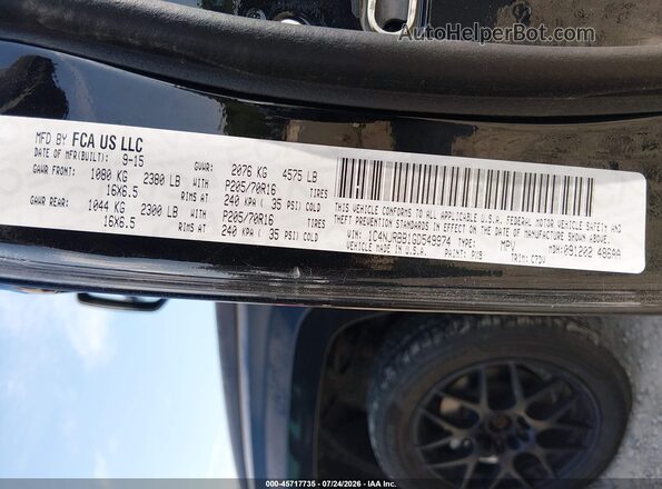 1C4NJRBB1GD549974 2016 JEEP PATRIOT Black Vista del compartimento del motor