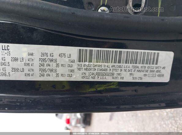 1C4NJRBB3GD632290 2016 JEEP PATRIOT Black Вид підкапотного простору