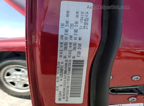 1C4NJRBB4GD742278 2016 JEEP PATRIOT Maroon VIN կոդի պիտակի տեսք