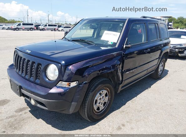 1C4NJRBB4GD782554 2016 JEEP PATRIOT Blue Առջևի ձախ երեք քառորդ տեսարան