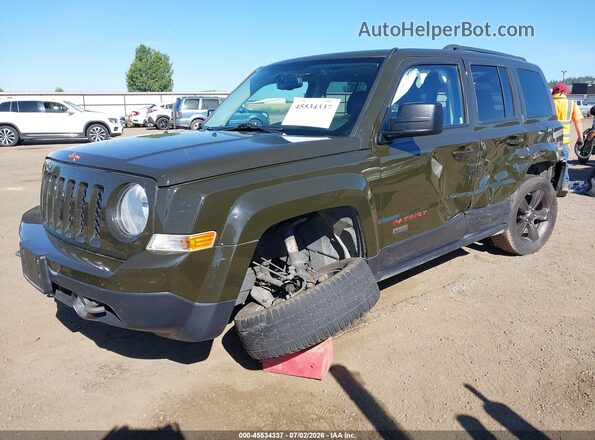 1C4NJRBB5HD164953 2017 JEEP PATRIOT Зеленый Передняя левая четверть