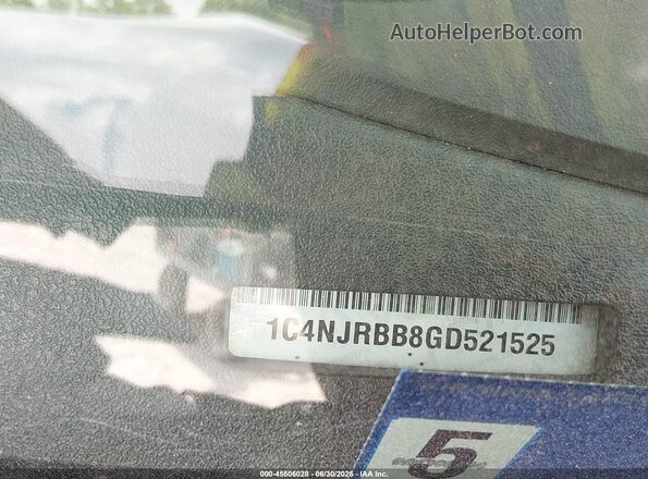 1C4NJRBB8GD521525 2016 JEEP PATRIOT Черный Вид подкапотного пространства