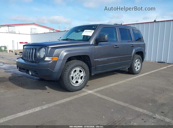 1C4NJRBB9GD757164 2016 JEEP PATRIOT Gray Առջևի ձախ երեք քառորդ տեսարան