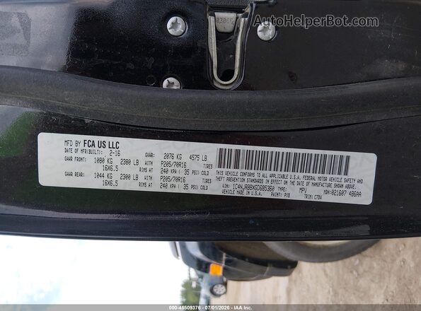 1C4NJRBBXGD685360 2016 JEEP PATRIOT Navy Rear seats view