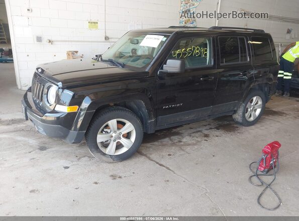 1C4NJRFB0GD506916 2016 JEEP PATRIOT Black Առջևի ձախ երեք քառորդ տեսարան