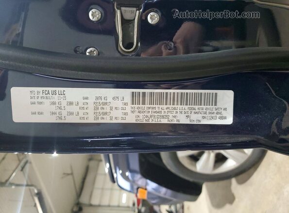 1C4NJRFB1GD596352 2016 JEEP PATRIOT Blue ძრავის განყოფილების ხედი