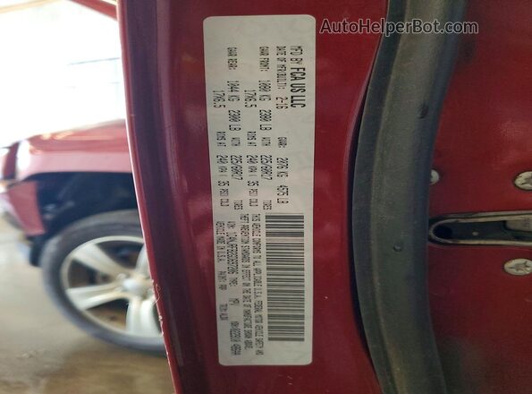 1C4NJRFB2GD697206 2016 JEEP PATRIOT Maroon Вид наклейки з VIN-кодом