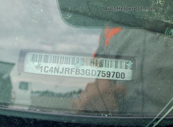 1C4NJRFB3GD759700 2016 JEEP PATRIOT Silver Вид наклейки з VIN-кодом