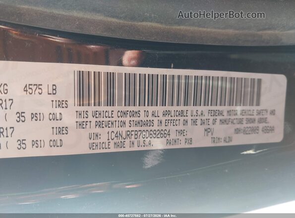 1C4NJRFB7GD692664 2016 JEEP PATRIOT Black ძრავის განყოფილების ხედი