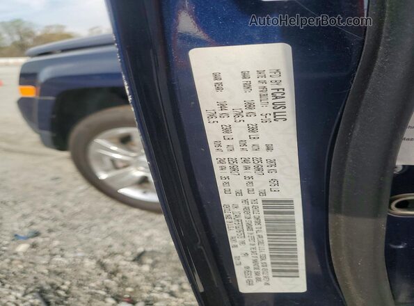 1C4NJRFB7GD767573 2016 JEEP PATRIOT Синий Вид подкапотного пространства