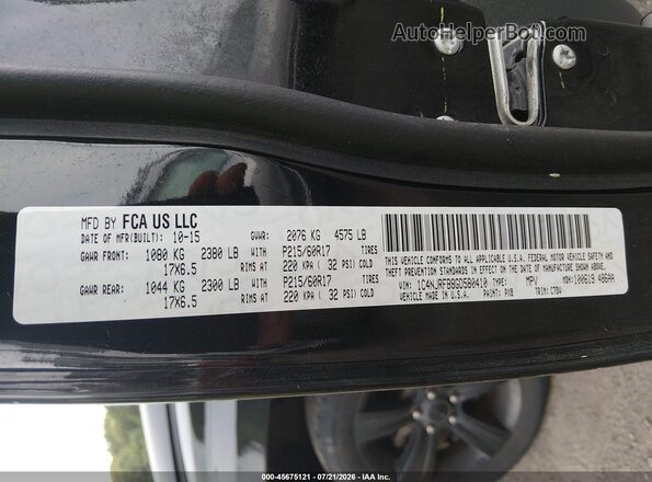 1C4NJRFB8GD580410 2016 JEEP PATRIOT Black Vista de la etiqueta del VIN