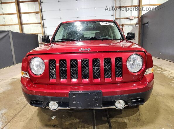 1C4NJRFBXHD179250 2017 JEEP PATRIOT Maroon Front view