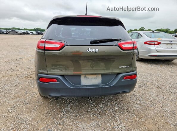 1C4PJLAB0GW136763 2016 JEEP CHEROKEE Зеленый Вид сзади