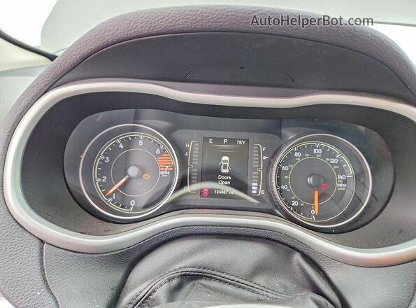 1C4PJLAB0GW136763 2016 JEEP CHEROKEE Зеленый Вид щитка приборов