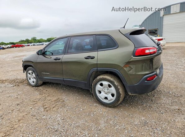 1C4PJLAB0GW136763 2016 JEEP CHEROKEE Зеленый Задняя левая четверть
