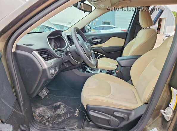 1C4PJLAB0GW136763 2016 JEEP CHEROKEE Зеленый Вид салона спереди