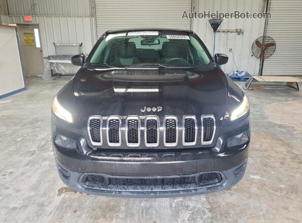 1C4PJLAB0GW159332 2016 JEEP CHEROKEE Black Вид спереду