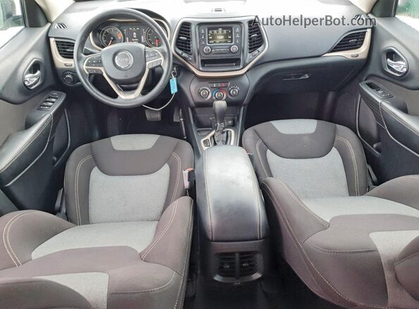 1C4PJLAB0GW159332 2016 JEEP CHEROKEE Black Вид панелі приладів