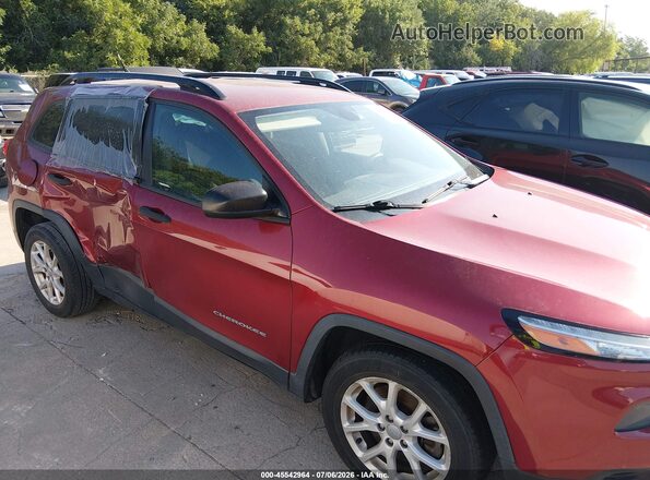 1C4PJLAB1GW171778 2016 JEEP CHEROKEE Red Սալոնի հետևի տեսք