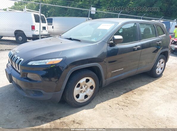 1C4PJLAB2GW179355 2016 JEEP CHEROKEE Черный Передняя левая четверть