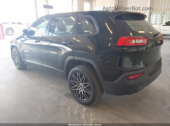 1C4PJLAB2HD231175 2017 JEEP CHEROKEE Black Հետևի ձախ