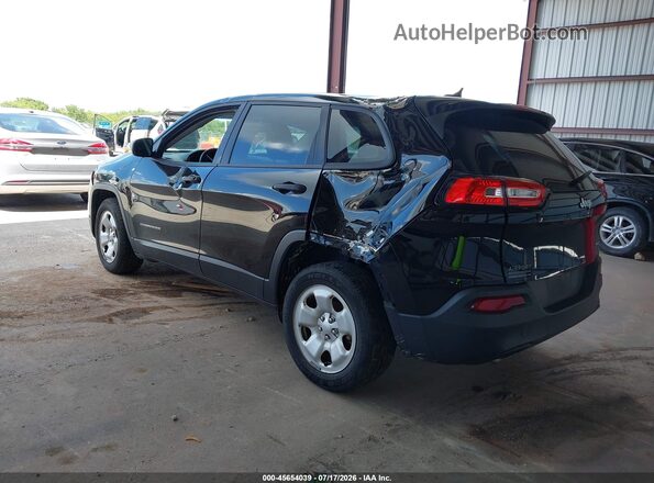 1C4PJLAB2HW585749 2017 JEEP CHEROKEE Black Tył lewy