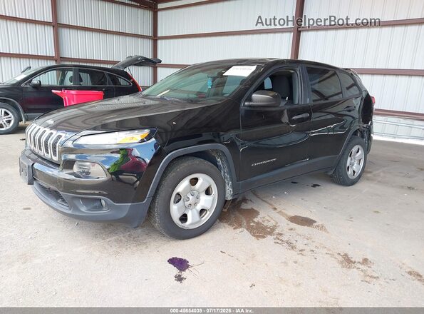 1C4PJLAB2HW585749 2017 JEEP CHEROKEE Black Przód lewy