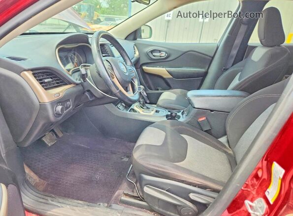 1C4PJLAB2HW607782 2017 JEEP CHEROKEE Burgundy Vista interior delantera