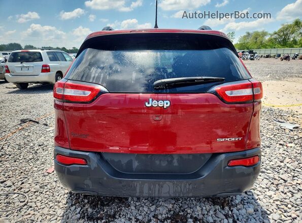 1C4PJLAB2HW607782 2017 JEEP CHEROKEE Burgundy Vista trasera