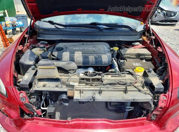1C4PJLAB2HW607782 2017 JEEP CHEROKEE Burgundy Vista del compartimento del motor